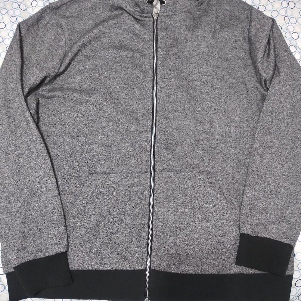H&M Men’s Gray Hooded Jacket Sz XXL